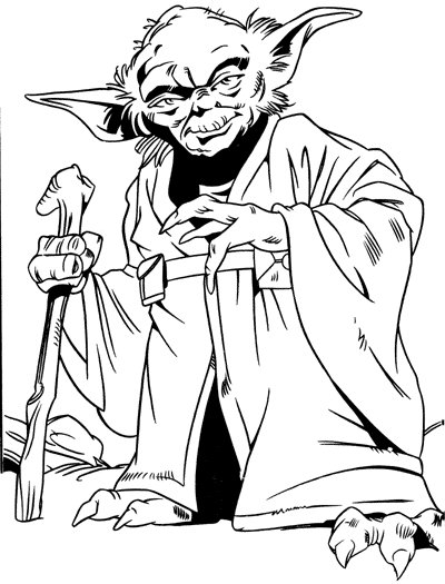 Simple Yoda illustration