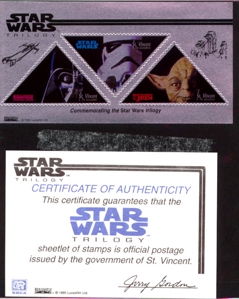 Triangular Yoda stamps