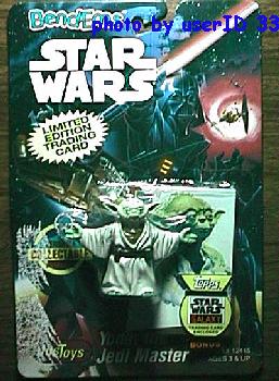 Yoda Bend-ums toy in the package