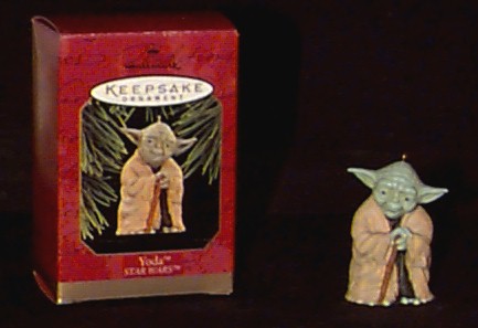 Yoda Keepsake ornament by it's box
