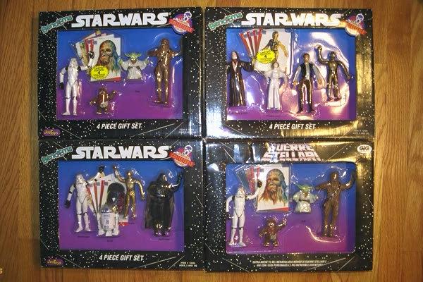 Star Wars bend-ums boxes from the US and Italy