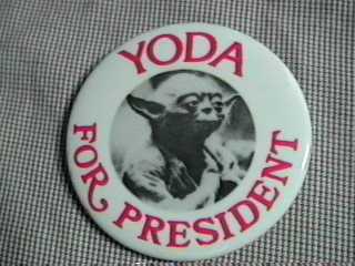 Yoda for President Button