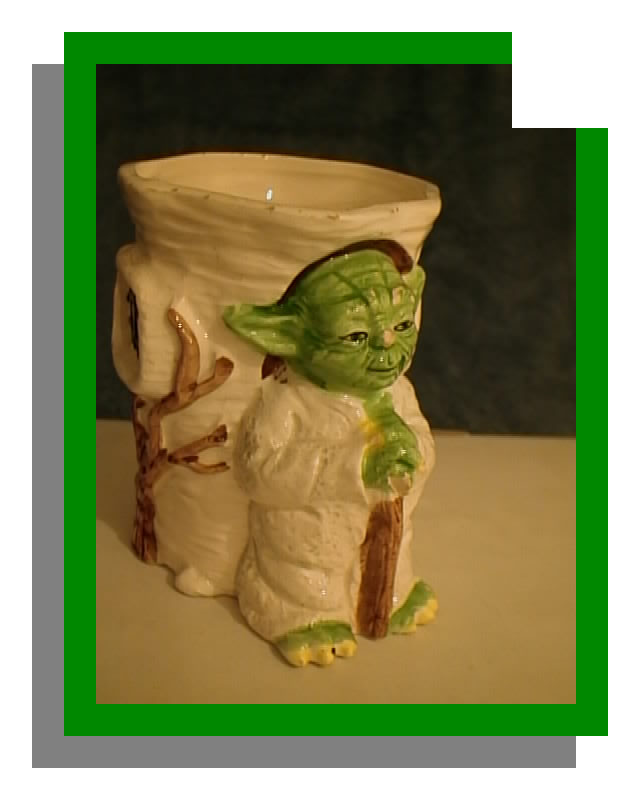 A picture of a Yoda pencil cup by Sigma