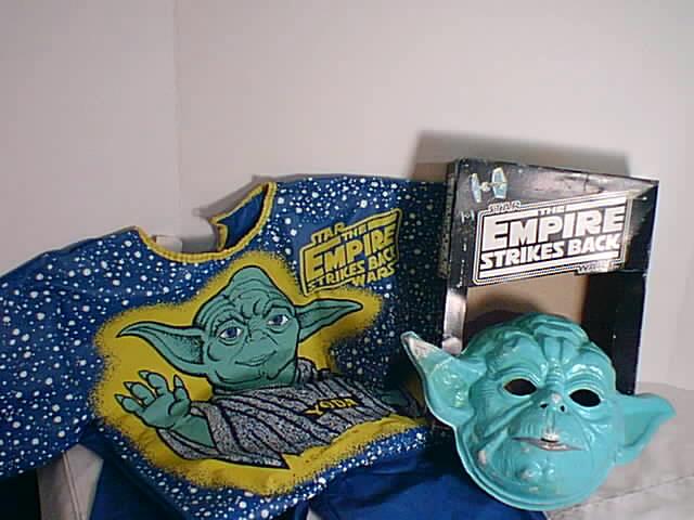 Blue Yoda costume by Ben Cooper