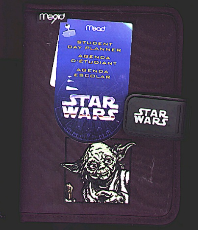 Yoda day planner by Mead