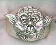 Sterling silver Yoda ring