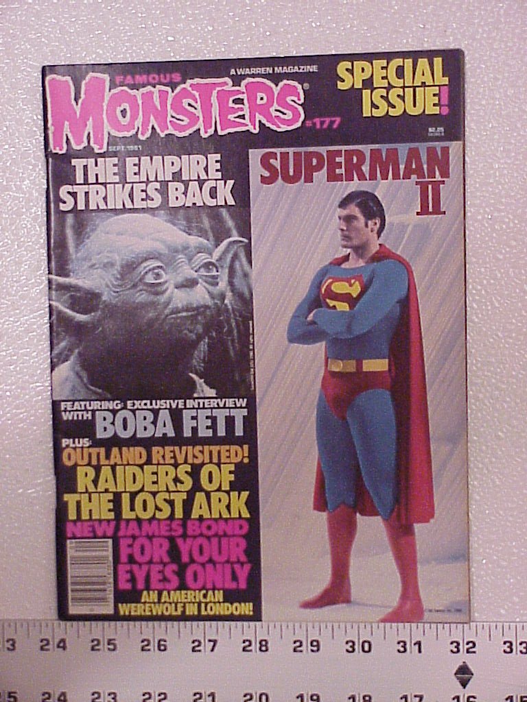 Yoda on the cover of Famous Monsters magazine