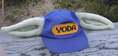 Blue Yoda ears hat