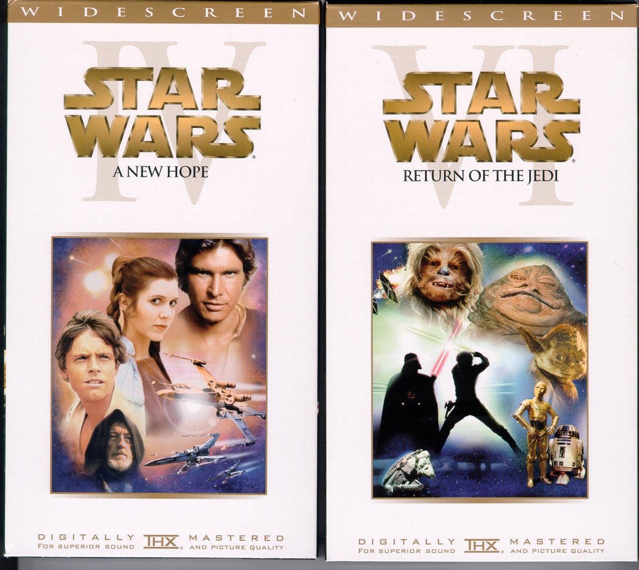 Empire Strikes Back and Return of the Jedi re-release video covers (widescreen - 2000)