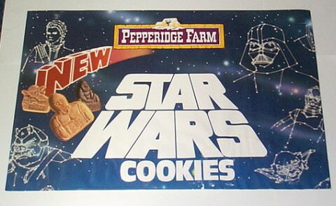 Pepperadge Farm Star Wars cookies advertising poster