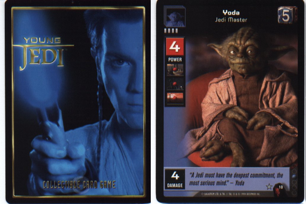 Young Jedi Yoda card