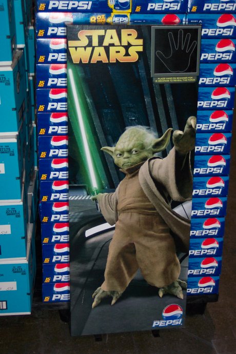 Pepsi Revenge of the Sith Yoda Wal-Mart display