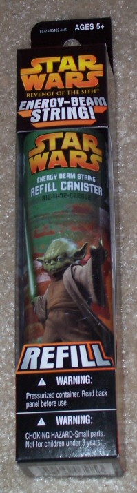 Yoda refill pack of 'Energy Beam String' in packaging