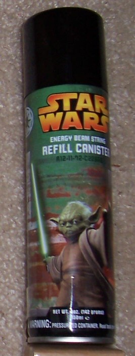 Yoda refill pack of 'Energy Beam String' opened