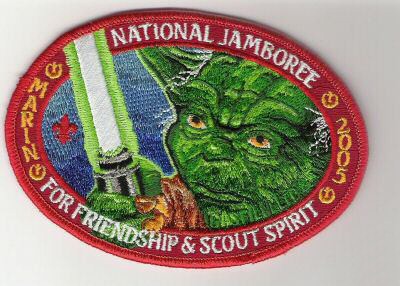 2005 Marin Council jamboree friendship and spirit Yoda badge