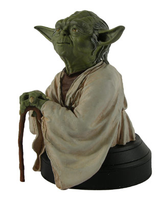 Gentle Giant Yoda bust - side view