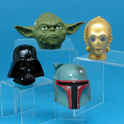 Yoda glass head ornament