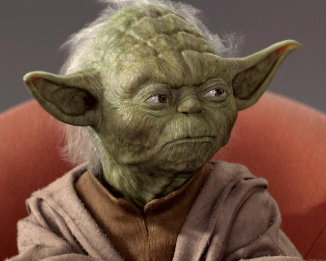 Yoda in his Jedi Council chair