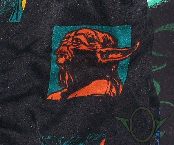 Star Wars adult boxer shorts - zoom-in of Yoda