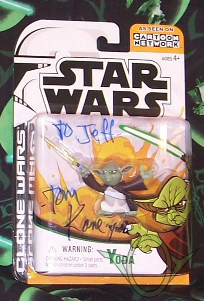 Hasbro - Clone Wars cartoon - Yoda figure - front