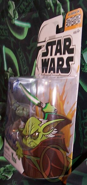 Hasbro - Clone Wars cartoon - Yoda figure - right side