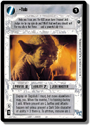 Star Wars CCG Card: Yoda