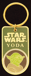 A Yoda keychain