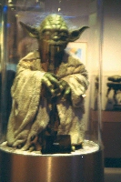 The Yoda display at 'The Magic of Myth' at the Smithsonian Institution