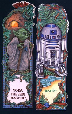 Yoda and R2-D2 bookmarks