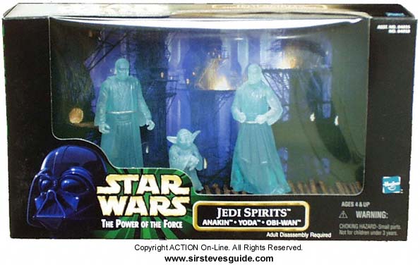 Jedi Spirits 3 Pack - contains Yoda, Obi-Wan, and Anakin (from Sir Steves Guide)