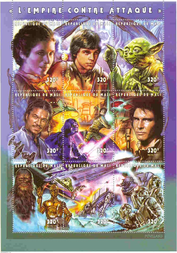 The Empire Strikes Back stamps from Mali