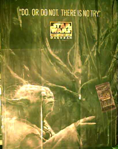 Poster advertising the Dagobah expansion set of the Star Wars:CCG