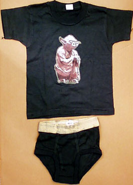 Yoda Underoos underwear and t-shirt