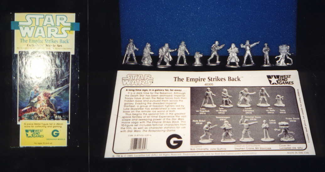 West End Games Empire Strikes Back pewter figurines