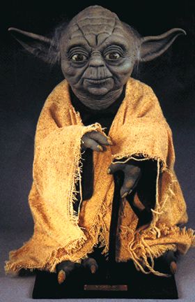 The Yoda life-sized replica (it really looks a lot better than this picture)