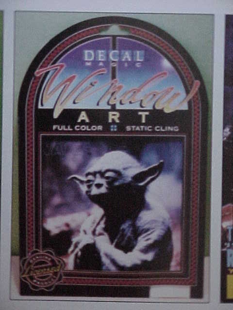 Yoda Window Art full color static cling (picture from an unauthorized book)