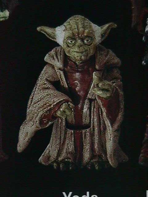 Episode I Yoda toy (part of a poster insert from Star Wars Galaxy Collector #6)