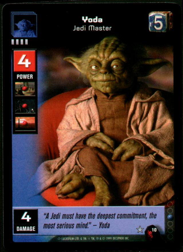 Young Jedi: CCG Yoda card