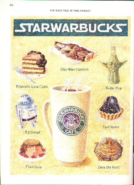 StarWarBucks Cafe image parody of Star Wars and Starbucks Cafe