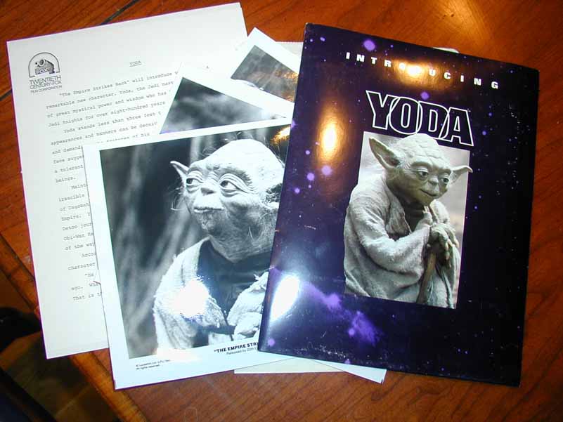 A Yoda presskit (introducing Yoda) from 1980
