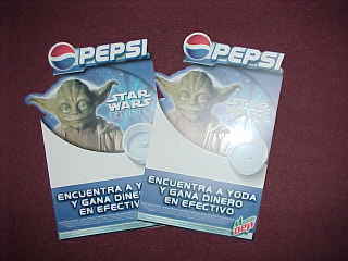 Find Yoda and Win Pepsi window clings in Spanish