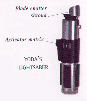 Yoda's lightsaber (from Episode I Scrapbook)