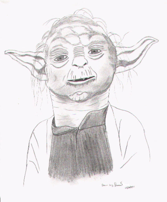 Yoda sketch by Alisa (courtesy of Counting Down)