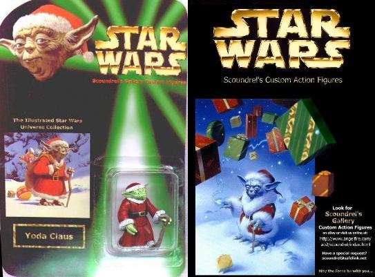 The above Santa Yoda (Yoda Claus) toy carded