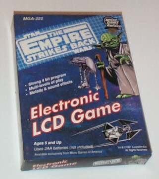 Empire Strikes Back electronic game in cardboard packaging