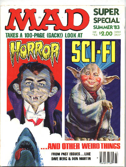 Summer 1983 MAD Magazine with Yoda and Jaws on the cover