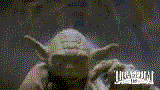 Animated .gif of Yoda falling when Luke doesn't 'concentrate'