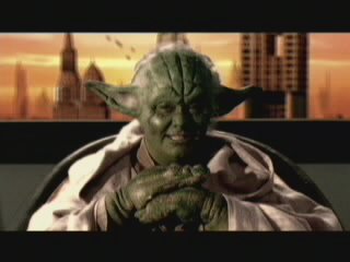 'Yoda' from a French and Saunders spoof of Episode I