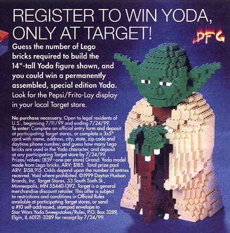 Another Target ad for the Lego Yoda