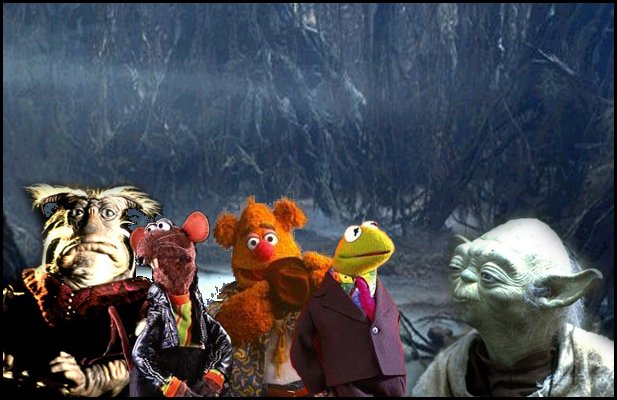 Yoda meets the Muppets